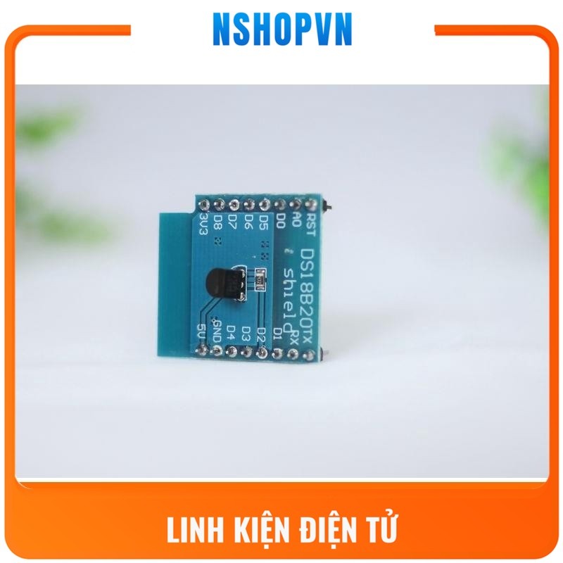 Shield cảm biến nhiệt độ DS18B20 cho Lua D1 Mini