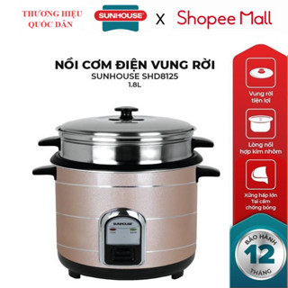  Nồi cơm điện sunhouse SHD8125 nồi cơm điện Nắp rời 1,8lit 