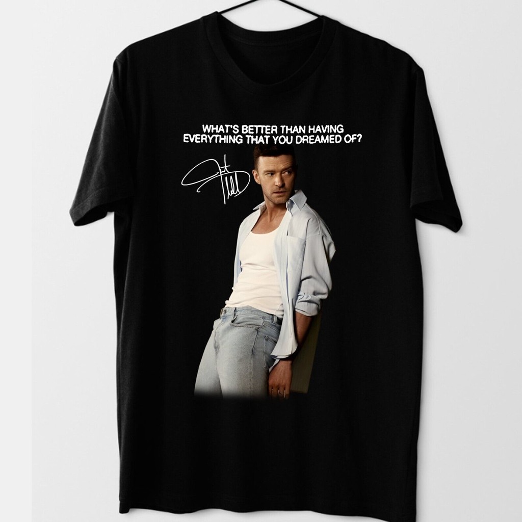 2024 bánh quế cho người bạn Mới Justin Timberlake Album tay ngắn Unisex xs-3xl Áo sơ mi