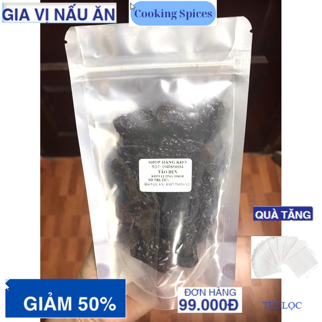 Táo tàu đen khô SaPa 100gr