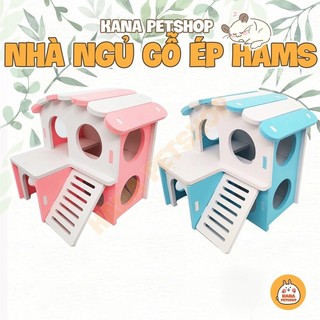 Nhà ngủ hamster 🐹freeship🐹 nhà ngủ biệt thự gỗ ép cho hamster