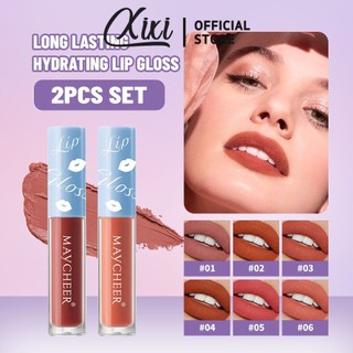  MAYCHEER Velvet Matte Lipstick Long Wear Moisture Nhẹ Vết bẩn mềm Chống chuyển mặt nạ chống thấm nước