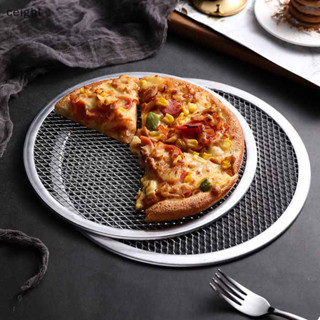 [Ceight] 8-13Inch Có Thể Tái Sử Dụng Chảo Màn Hình Pizza Chống Dính Chảo Liền Mạch Hợp Kim Nhôm Lưới Máy Nướng Dụng Cụ Nhà Bếp Bánh Pancake Tròn Pizza Bánh Ngọt Khay VN