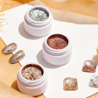 [Beautifulhome] 6 Màu Lấp Lánh Plaum Gel Sơn Móng Tay Flash UV LED Ngâm Gel Varnish Shiny Paing Line Gel Sơn Mài Cho Móng Tay Nghệ Thuật Salon [Làm Đẹp]