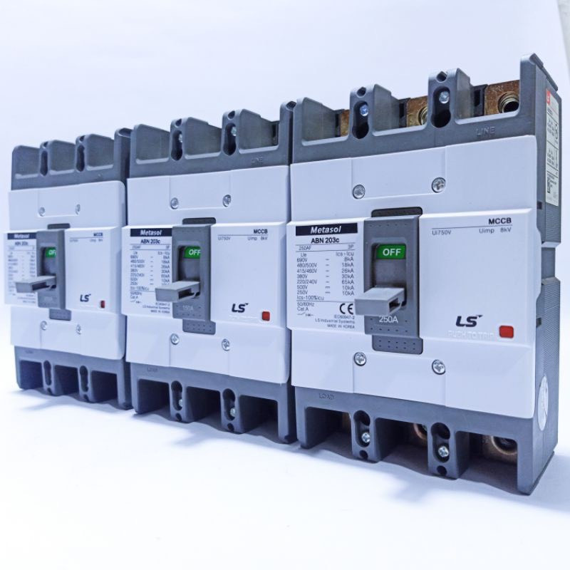 Aptomat 3 Pha ABN 125A~400A,MCCB Metasol 125~400A