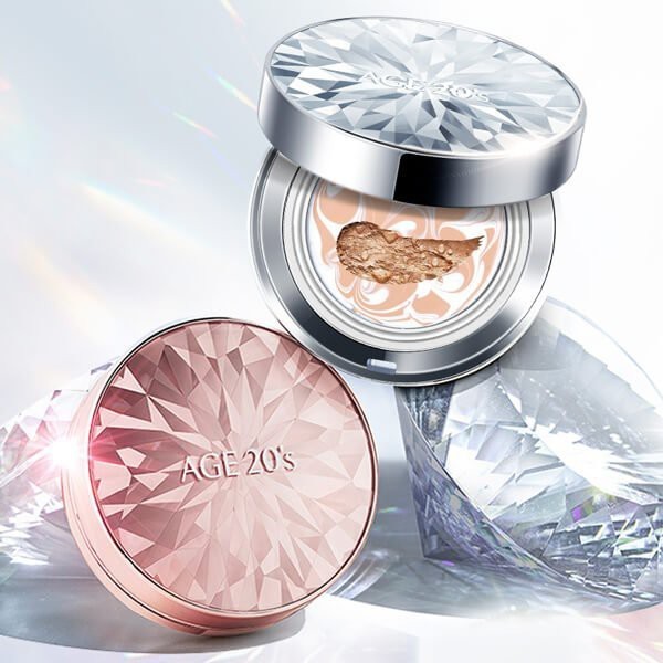 Phấn nền lạnh kim cương phấn tươi Age 20s Essence Cover Pact Diamond Original SPF 50+PA +++ chính hãng