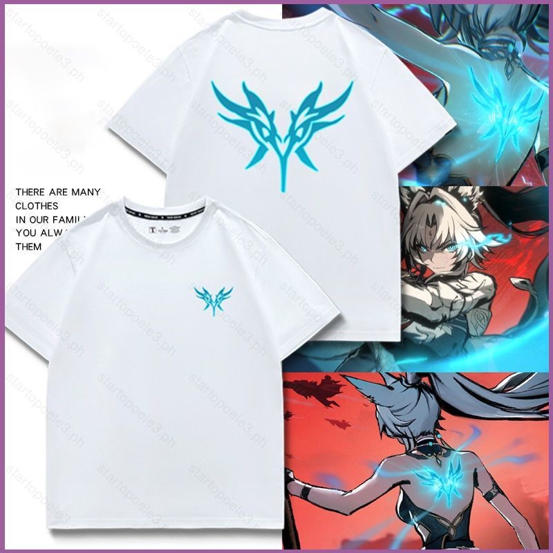Ellen Honkai Star Rail Feixiao cùng phong cách Vải Cosplay 3D Áo thun mùa hè Anime Tay Ngắn