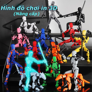 Phiên bản dạ quang 3D In Hình Đa Năng Di Động Hình Di Động Robot,Di Chuyển Được Búp Bê Giải Nén Đồ Chơi Mô Hình Lắp Ráp