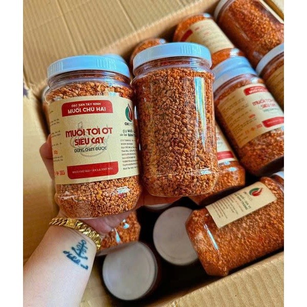 Muối Tây Ninh Chú Hải Loại Ngon, Muối Tỏi Ớt Chú Hải Siêu Cay - Lotso Candy