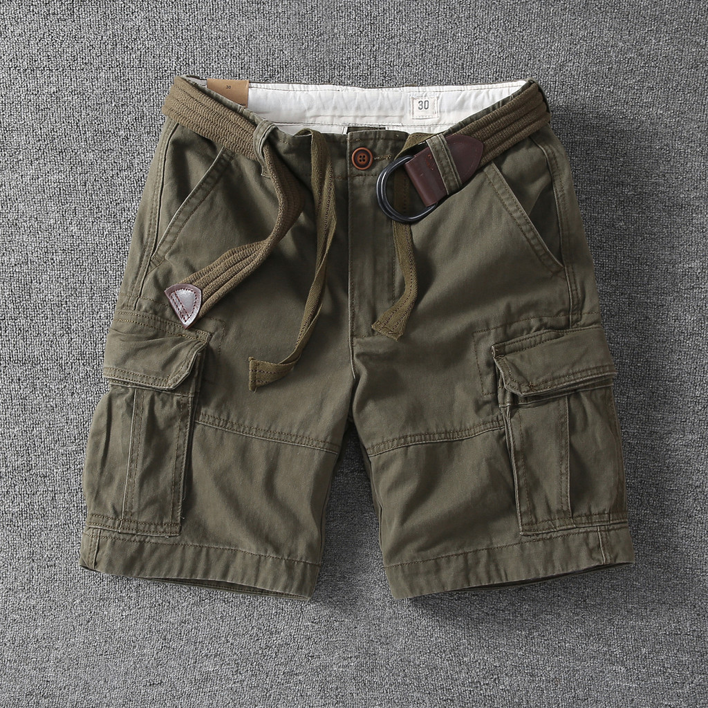Ngụy Trang Quần Short Quần Short Thoáng Khí Thường Ngày Quần Crop Nam Quần Thẳng Nam Quần Giữa Quần 