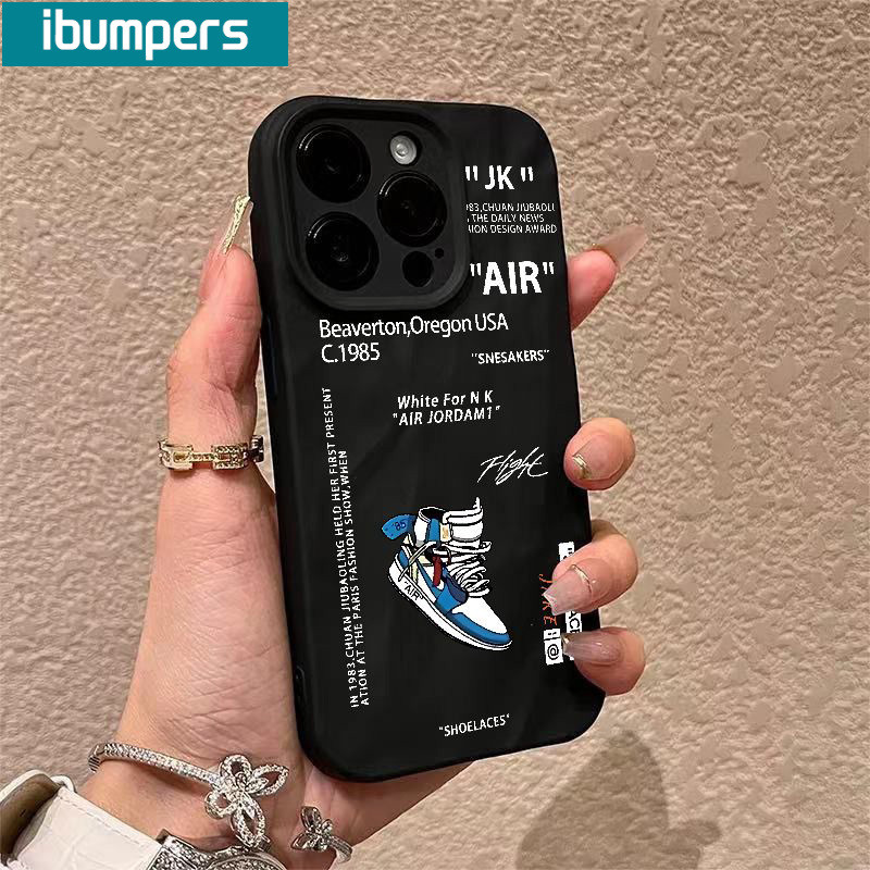 ibumpers Ốp Lưng iPhone Nike Ốp Điện Thoại Silicon Mềm Chống Sốc Chống Bẩn Cho Iphone 16 15 14 12 13