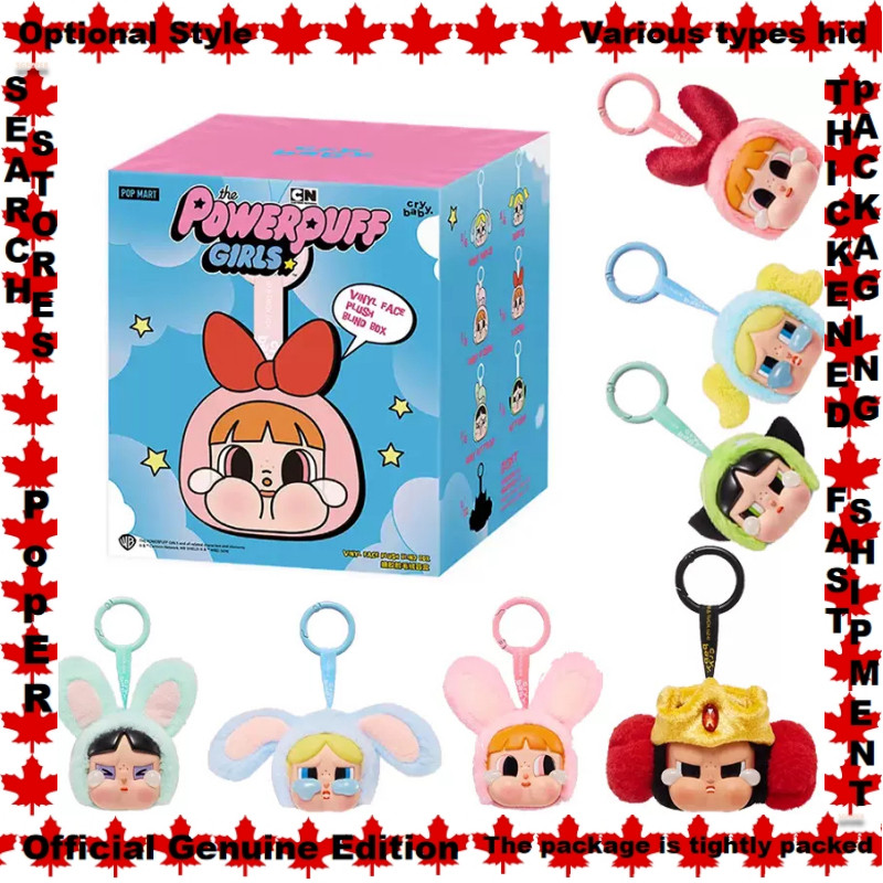 Phong Cách Tùy Chọn Bunny Blossom CRYBABY POPMART CRYBABY x Powerpuff Girls Vinyl Face Sang Trọng Se