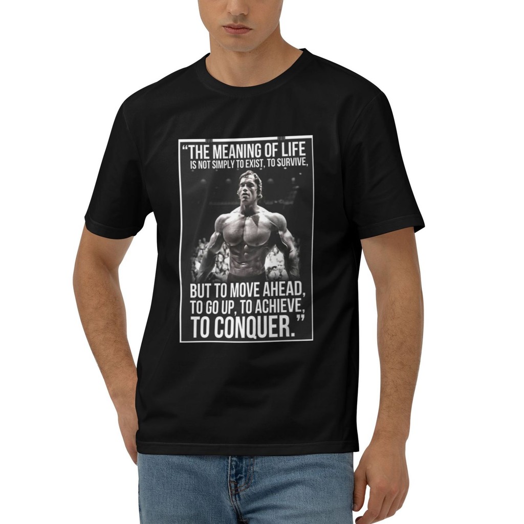 Arnold Schwarzenegger Boxer Áo thun ngắn tay cổ chữ O in phổ biến