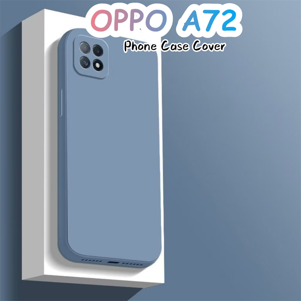 [3Cideas] Dành Cho OPPO A72 Ốp Lưng Silicon Full Ốp Lưng Điện Thoại Màu Trơn Cổ Điển Cảm Giác Cao Cấ