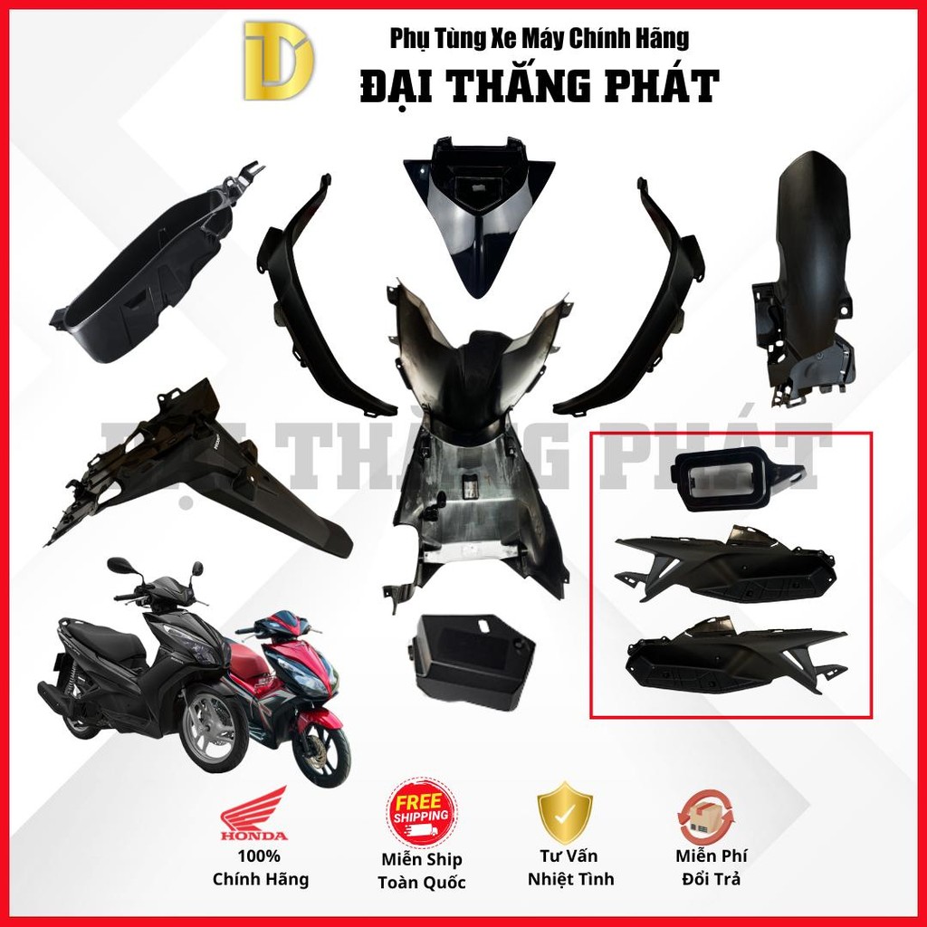 (Có bán lẻ) Dàn nhựa nhám xe Air Blade 125cc K27 (2012-2014) chính hãng Honda