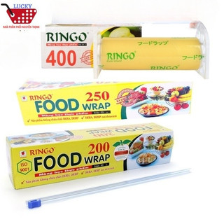  Màng bọc thực phẩm Ringo hộp 200 250 400 450 ,màng bọc bảo quản thực phẩm-có thanh cắt tiện lợi,tiết kiệm- Màng dai 