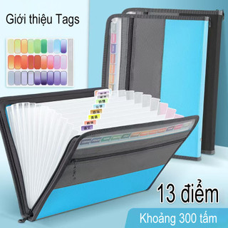 Bag of office A4 documents with Zipper key multiple classification