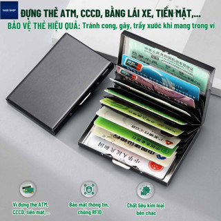 Hộp đựng thẻ tín dụng/danh thiếp RFID bằng thép chất lượng cao