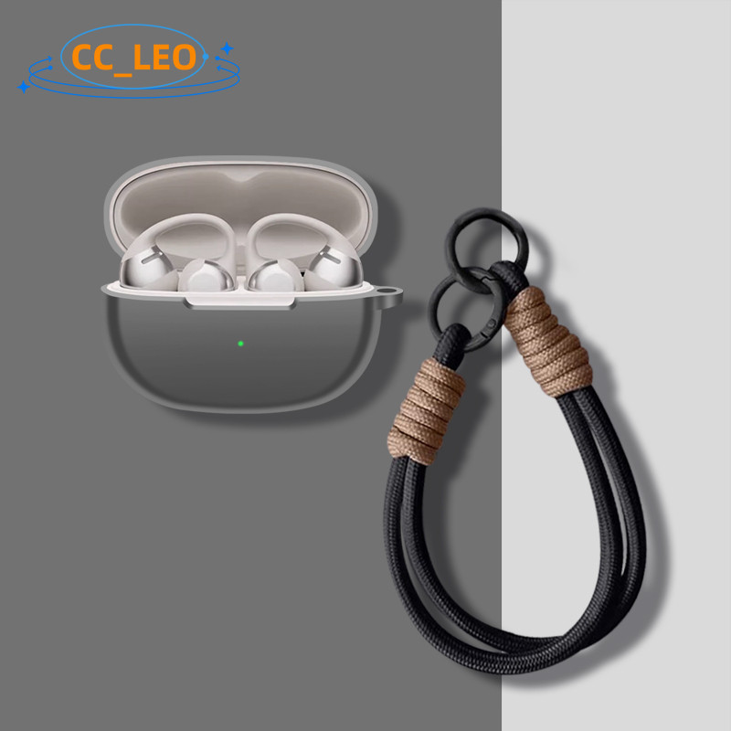 for Shokz OpenDots One Case Cute Lanyard Silicone Soft Case Shokz OpenDots One E310 Clear Soft Case 