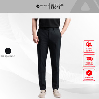 Quần âu kẻ nam Phan Nguyễn, chất liệu cao cấp, mềm mại, thoáng khí, nhanh khô form slim fit QVL.872