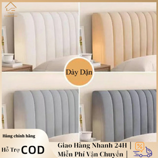  Vỏ Bọc Đầu Giường Đệm Tựa Lưng Kiểu Dáng Đơn Giản Chất Bằng Nhung Dày Dặn Mềm Mại 