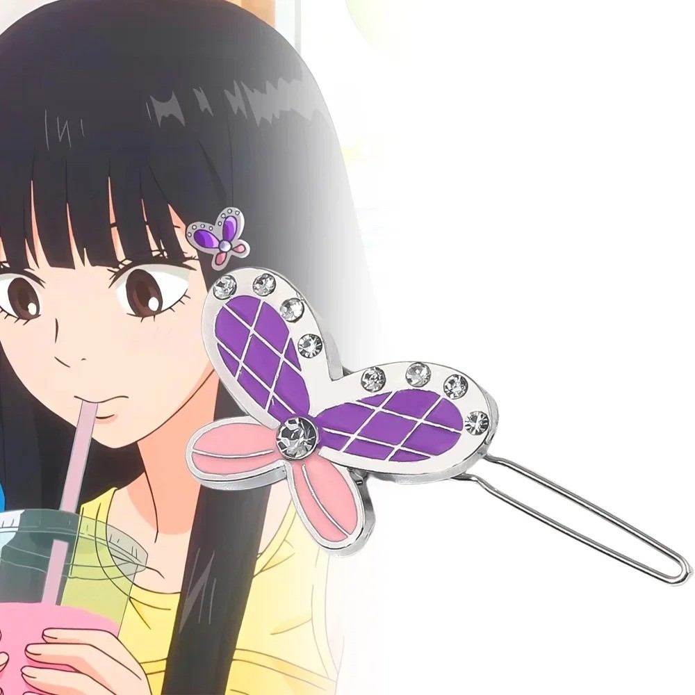 Kẹp tóc cosplay Kuruma Sawako từ anime Kimi ni Todoke - Màu tím, phù hợp làm quà tặng Halloween