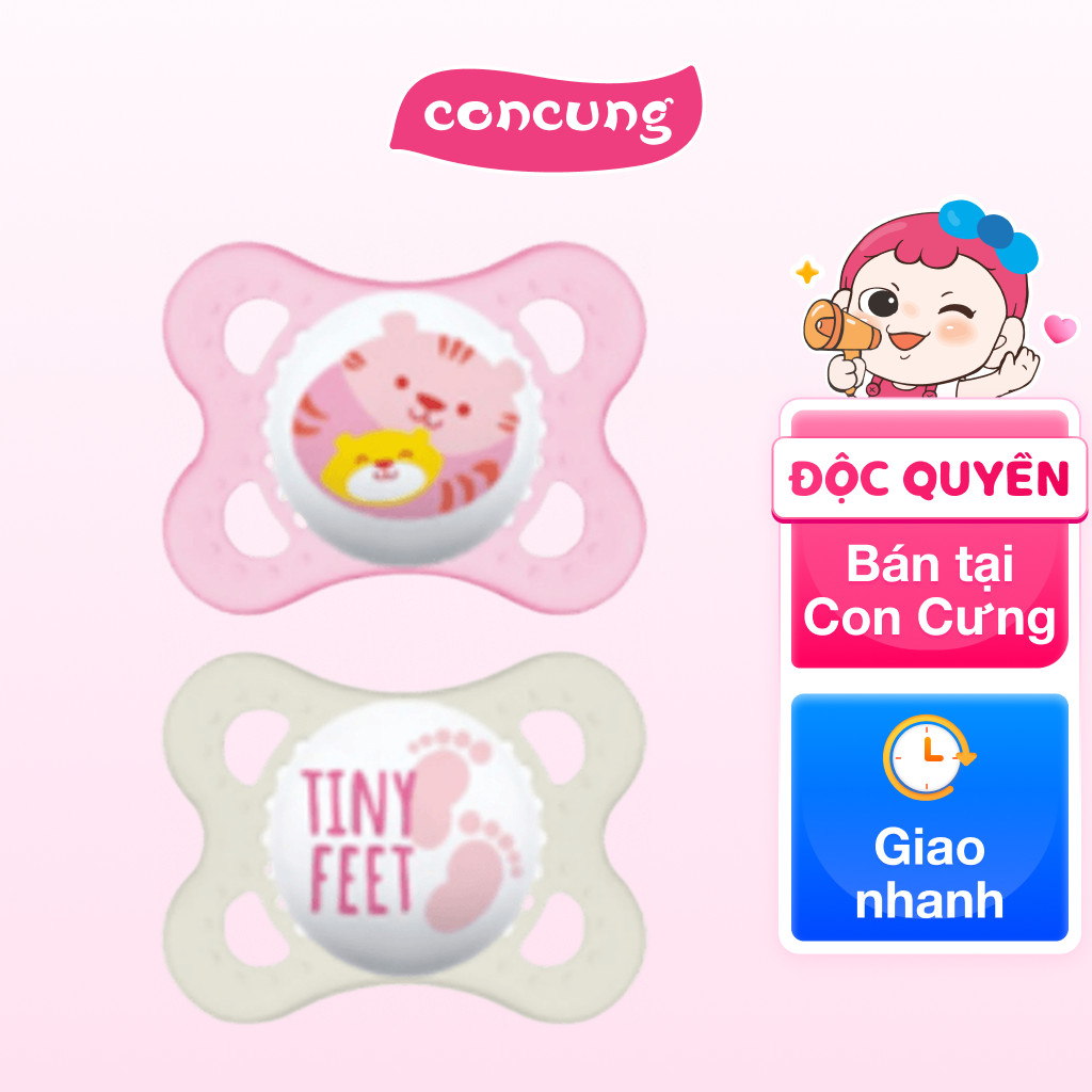 Ty ngậm Mam Original 2-6m (girls) (2 cái/set)