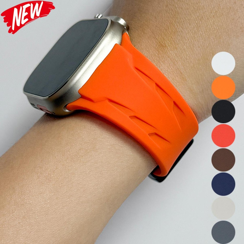 Dây đeo thể thao silicon mới cho Apple Watch Ultra 49mm S10 46mm 45MM 44MM 42MM IWatch Series 10 46m