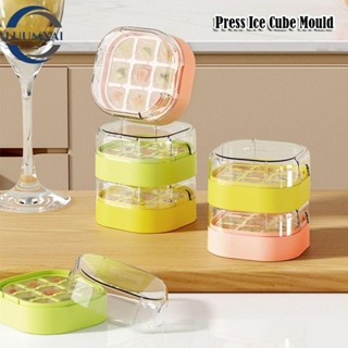 Máy làm đá viên LUUMXAI, Khuôn làm đá Mini 9 lưới, Khuôn ép đá viên dự tiệc tại nhà Đồ dùng mùa hè