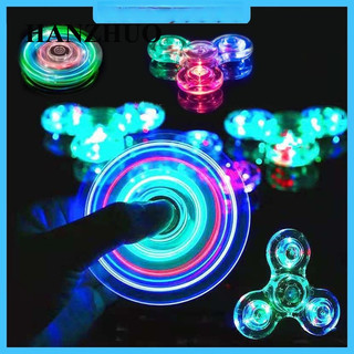 Con quay đồ chơi fidget spinner đèn led trong suốt