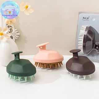 Thewoodfameing Silicone Head Body Da Đầu Massage Bàn Chải Dầu Gội Rửa Tóc Bàn Chải Tắm EN