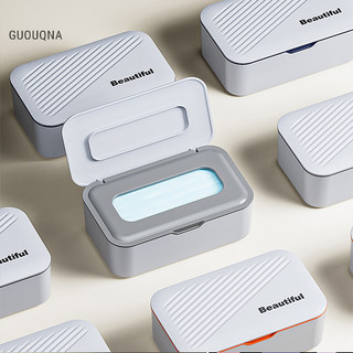 Guouqna khăn giấy ướt hộp để bàn cói khăn lau cho bé hộp bảo quản giấy hộ gia đình hộp khăn giấy guouqna