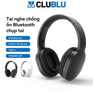 -CLUBLU- Tai Nghe Chụp Tai Bluetooth Không Dây Có Mic Gaming TWS Độ Trễ Cực Thấp Chống Ồn Âm Bass