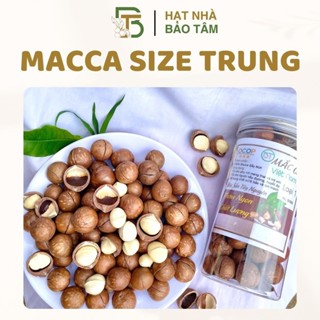  Hạt Macca Tây Nguyên Sấy Nứt Vỏ Size TrungTặng Kèm Khui Hạt 