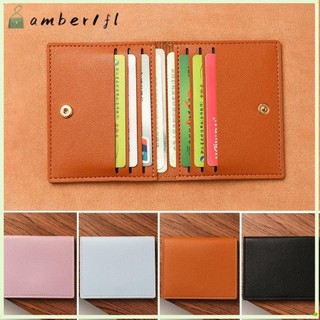 Amber1 Thẻ ID ngân hàng, Hộp đựng thẻ siêu mỏng mỏng và nhỏ gọn, Ví giấy phép lái xe ngắn bằng da PU chống từ tính đơn giản dành cho nam giới
