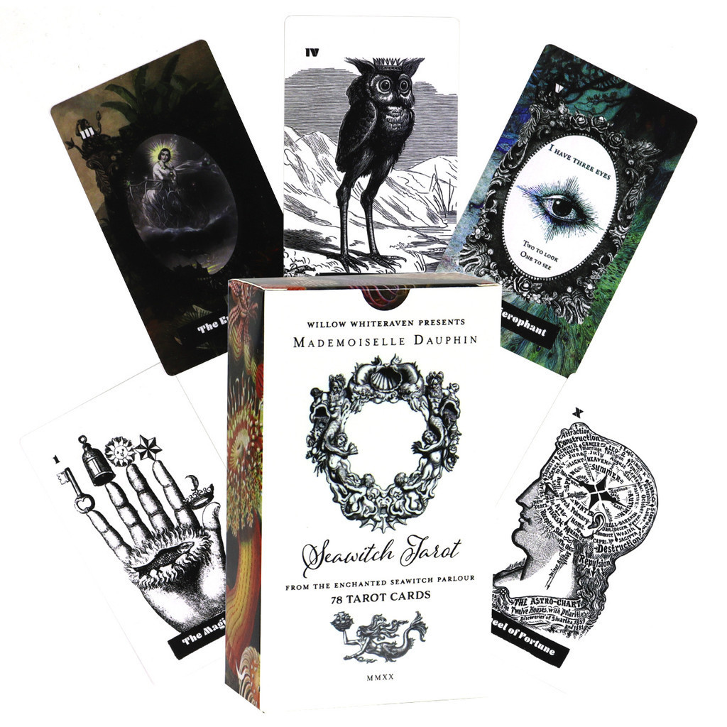 12X7cm Seawitch tarot Bảng tiếng Anh Trò chơi bài Seawitch tarot