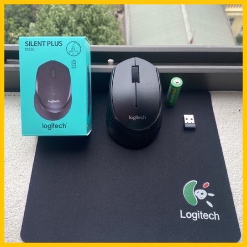 Chuột máy tính không dây Logitech M330/M220 2.4Ghz cổng USB - Tặng kèm pin
