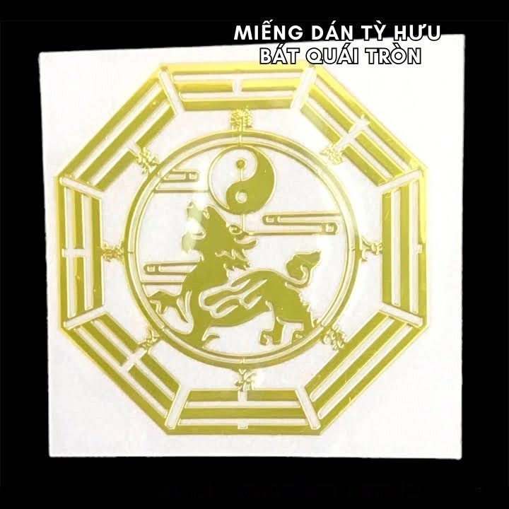 Miếng Dán Hình Tỳ Hưu Bát Quái Tròn - SP006183