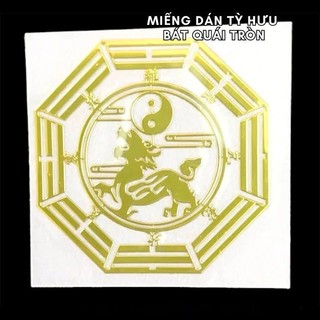 Miếng dán hình tỳ hưu bát quái tròn - sp006183