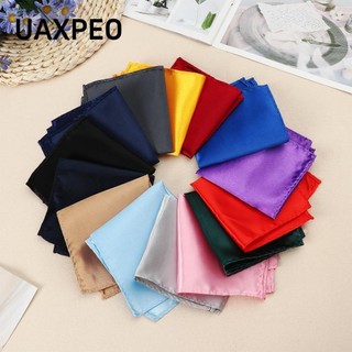 UAXPEO 【Bán sỉ】 Square Plain Suits Pocket Solid Color Pocket Square Satin Handkerchief Suit Hankies Business Chest Towel Hanky Fashion Wedding Party Supplies Mens Suits Pocket/Multicolor