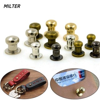 QinJue Bộ 10 đinh ốc tròn thiết kế trang trí túi xách da tiện dụng