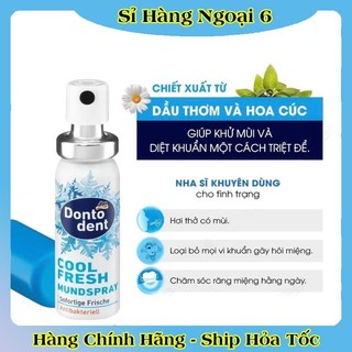 Xịt thơm miệng dontodent 15ml kháng khuẩn của đức