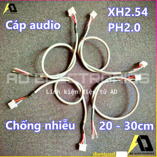 Dây cáp chống nhiễu tín hiệu âm thanh 3 pin XH2.54 PH 2.0 PH2.0 chống nhiễu mạch bluetooth