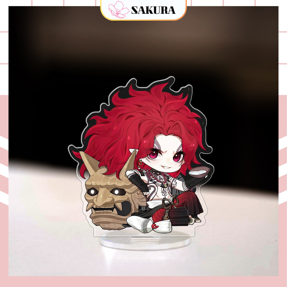 Mô hình Mini Âm Dương Sư, Onmyoji Standee Anime Game, Thức Thần Mio Koi Kisei Juzu, trang trí góc họ