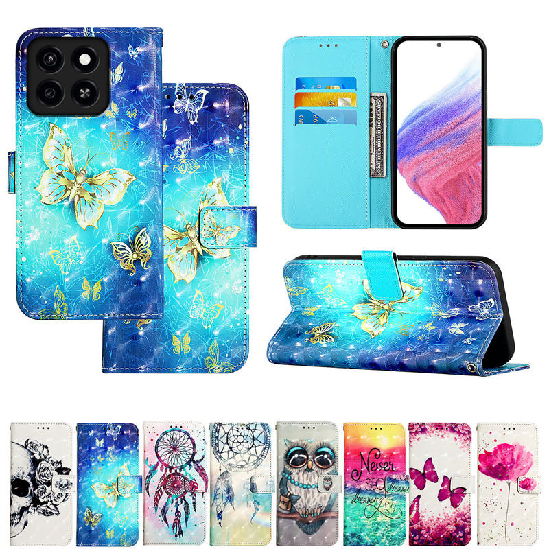 Dành Cho ZTE Blade A35 A55 Ốp Lưng Điện Thoại Lật Sơn Cho ZTE Blade A73 5G A55 A53 A53 + A52 Ốp Lưng