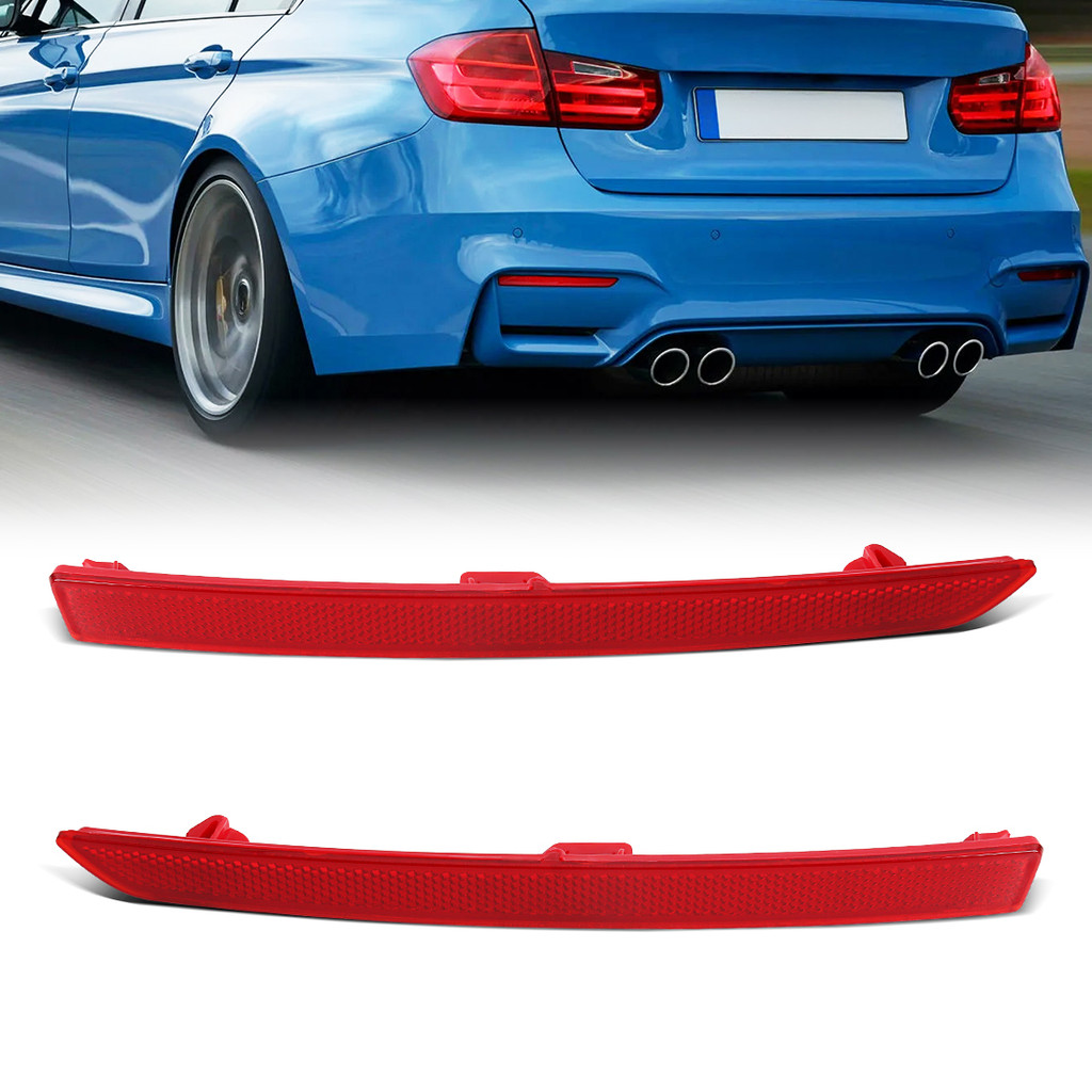 Xe Phía Sau Ốp Lưng Phản Quang Cho Xe BMW 3 4 Series M3 M4 F80 F82 F83 2012-2019 Dải Phản Quang Đèn 