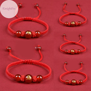 K2nightfee Trung Quốc Cung Hoàng Đạo Dây Đỏ Bện Vòng Tay Năm Mới May Mắn Trang Sức Nam Nữ Tặng VN