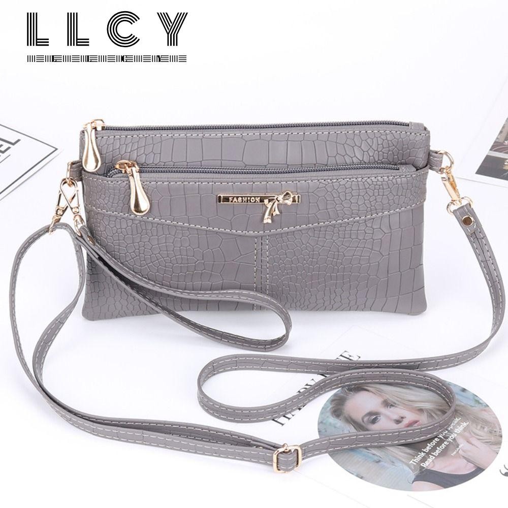 LLCY Túi xách, Ví đựng tiền bằng da PU Ví dài nữ, Hộp đựng thẻ Túi đeo vai phong cách giải trí