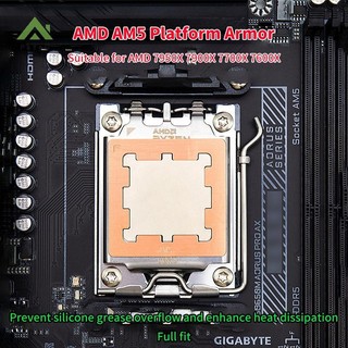 Pkyeg Ổ Cắm AM5 CPU Đồng Nguyên Chất Tản Nhiệt Bo Mạch Chủ Phần Thay Thế Lắp Đặt Đơn Giản Thích Hợp Cho AMD 7950x / 7900x / 7700x / 7600x