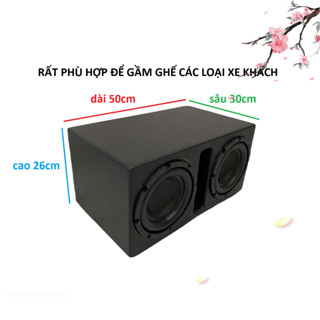 Loa sub kép ô tô bass 20 công suất lớn 800w chạy điện 12v và 24v đánh 2 chế độ siêu trầm và có lời